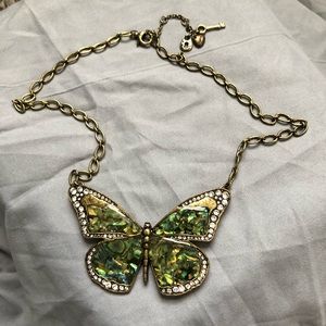 Fossil Butterfly Necklace